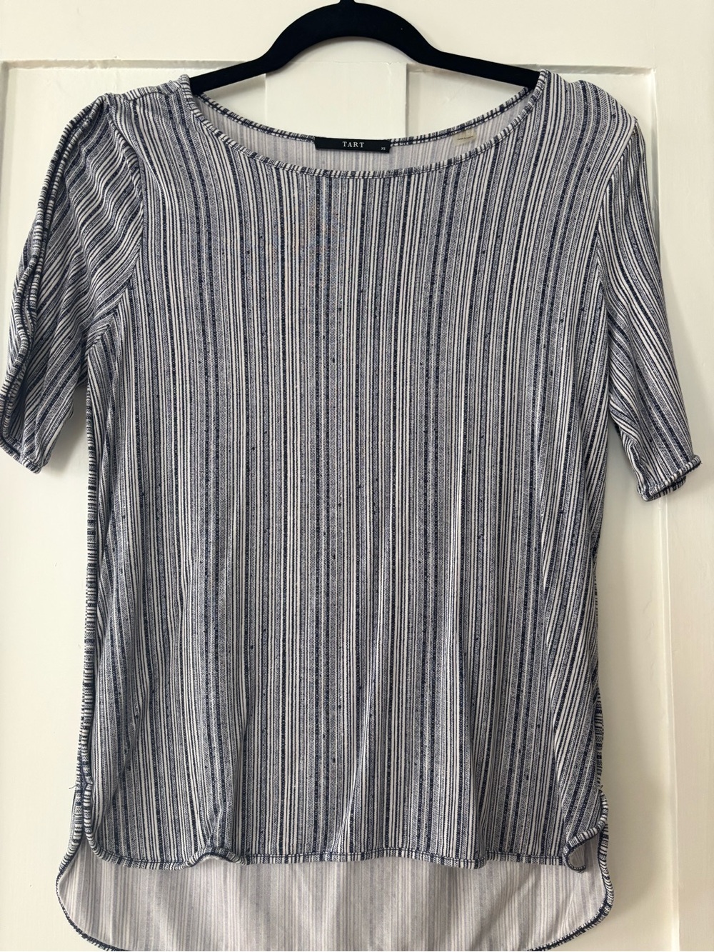 TART Striped Navy and White Women's Blouse (XS)